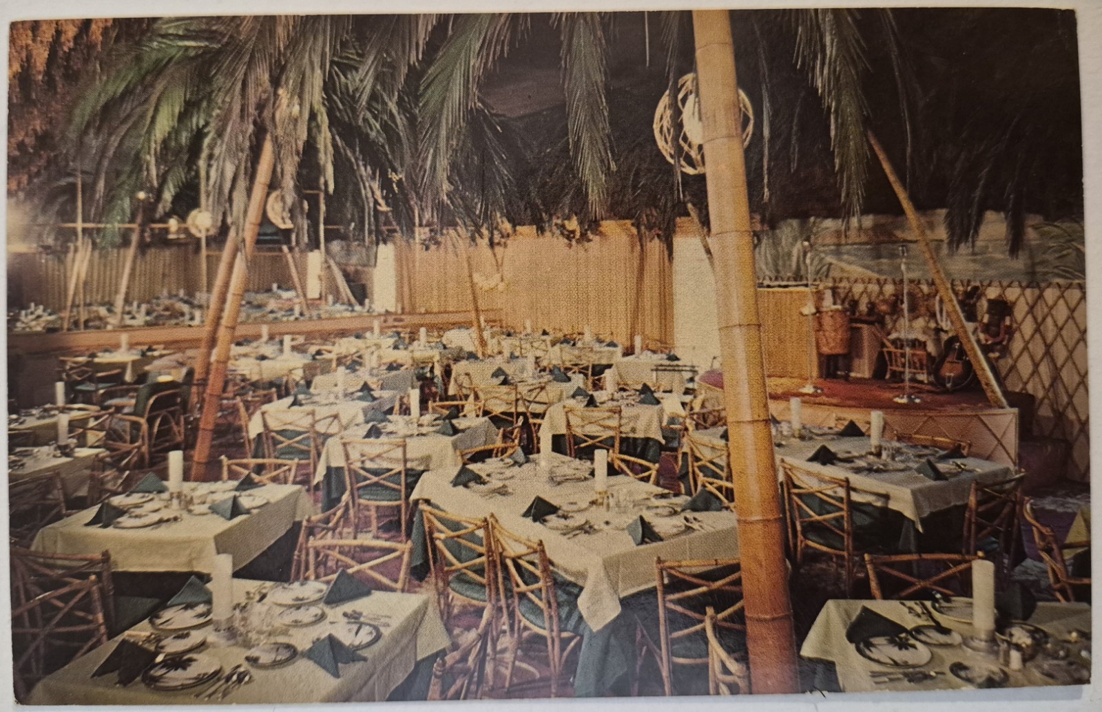 Vintage Postcard Hawaiian Cottage Theatre & Restaurant Cherry Hill NJ  AA86