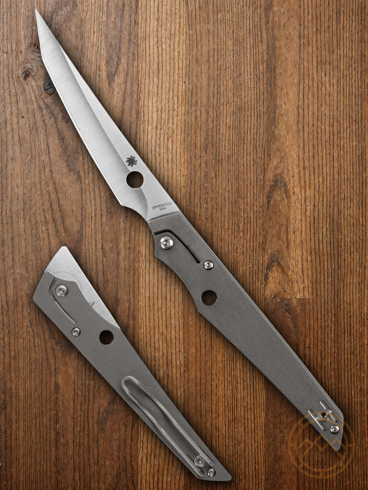 Spyderco Cobol SlipIt Folding Knife 3.63 Bohler M390 Steel Blade Titanium Handle