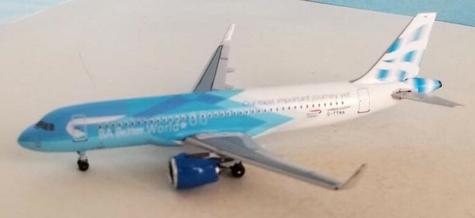 Aeroclassics ARD42106 British Airways A320-200 G-TTNA Diecast 1/400 Jet Model