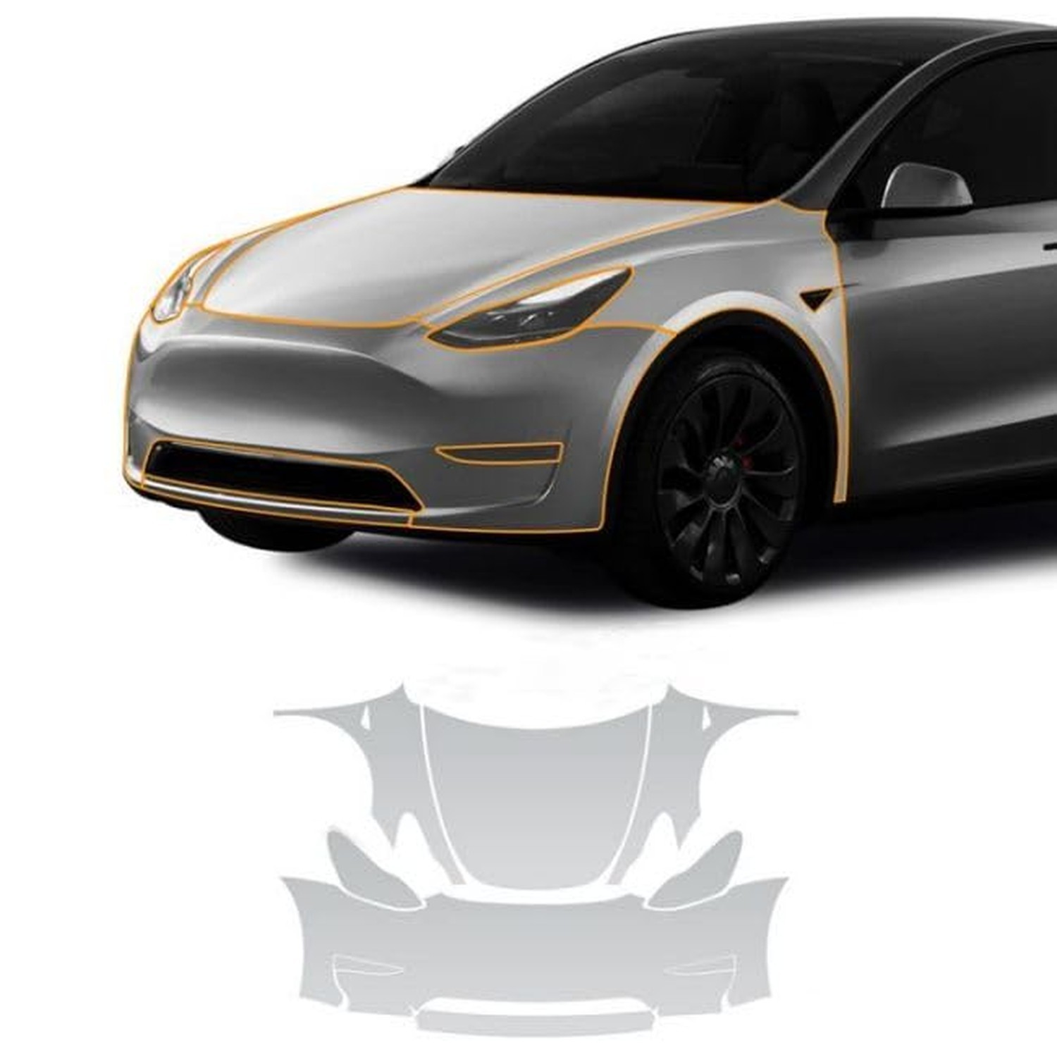 Precut PPF for Tesla Model Y 2017-2025 (Not for Juniper) Gloss Clear Car Pain... Precut PPF for Tesla Model Y 2017-2025 (Not for Juniper) Gloss Clear Car Pain...