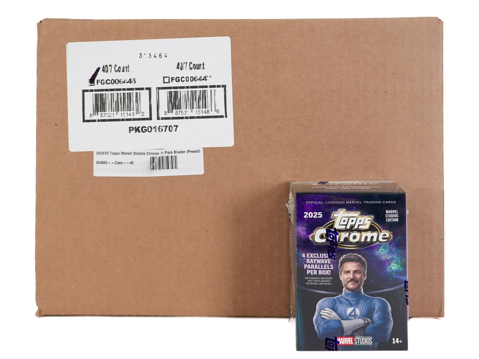 2024/25 TOPPS MARVEL STUDIOS CHROME 7-PACK BLASTER 40-BOX CASE