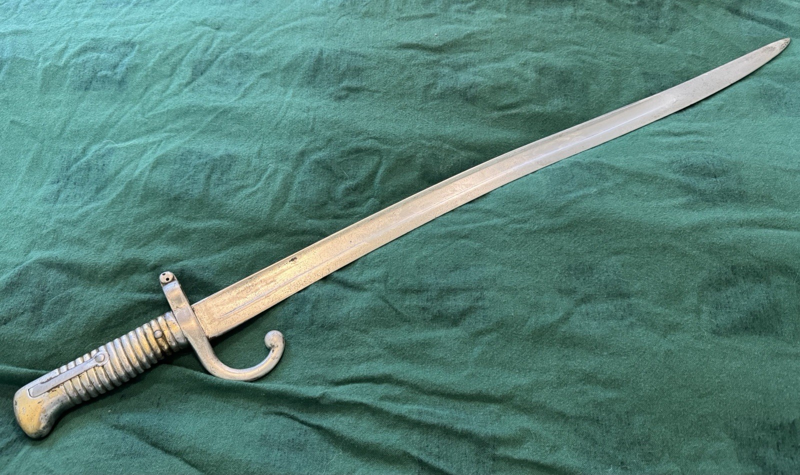Original French M 1866 Chassepot Yataghan Sword Bayonet ( No Scabbard ) Original French M 1866 Chassepot Yataghan Sword Bayonet ( No Scabbard )