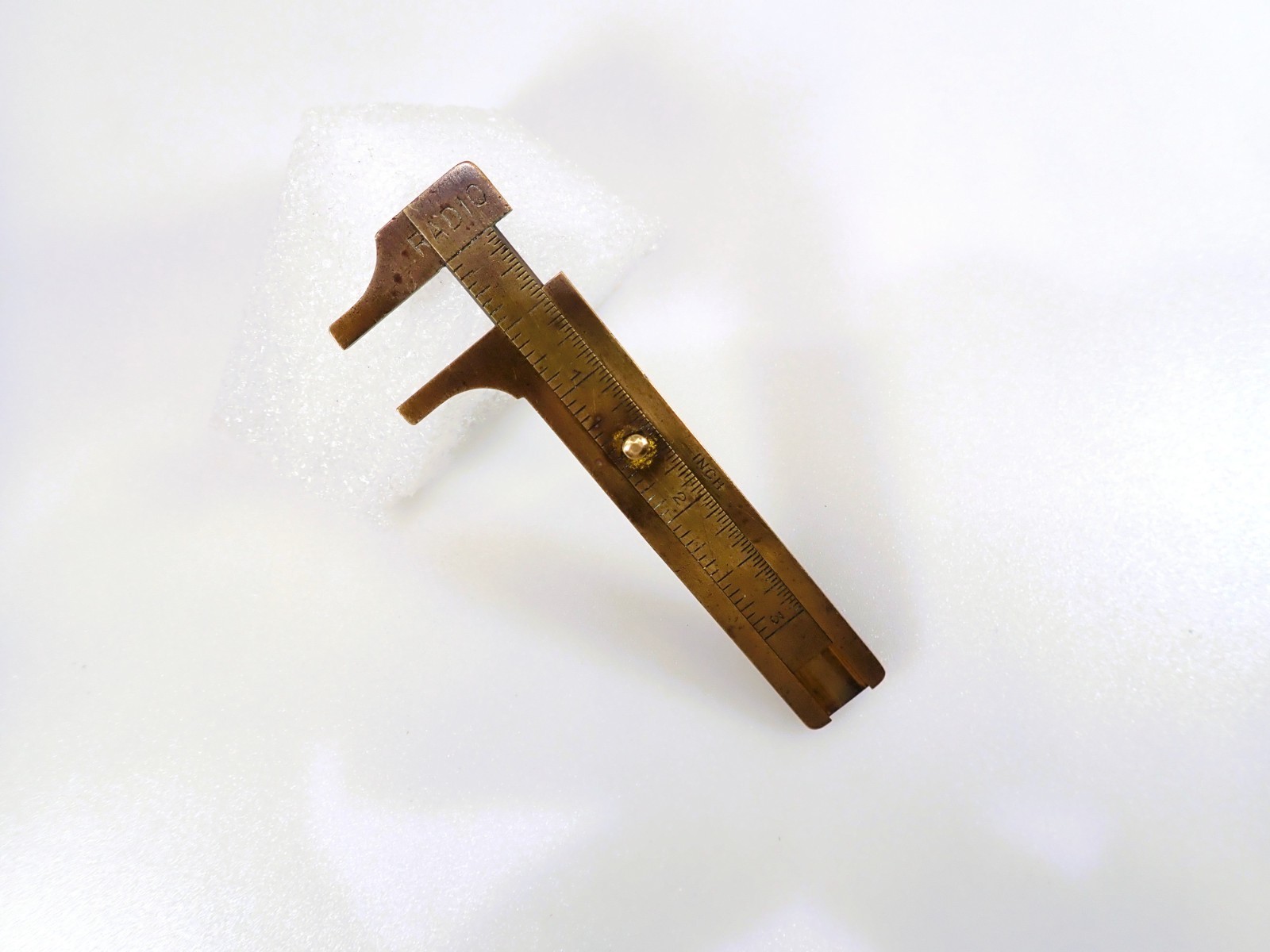 Vintage H. Heller New York Solid Brass Pocket Caliper RADIO Germany 3 Vintage H. Heller New York Solid Brass Pocket Caliper RADIO Germany 3