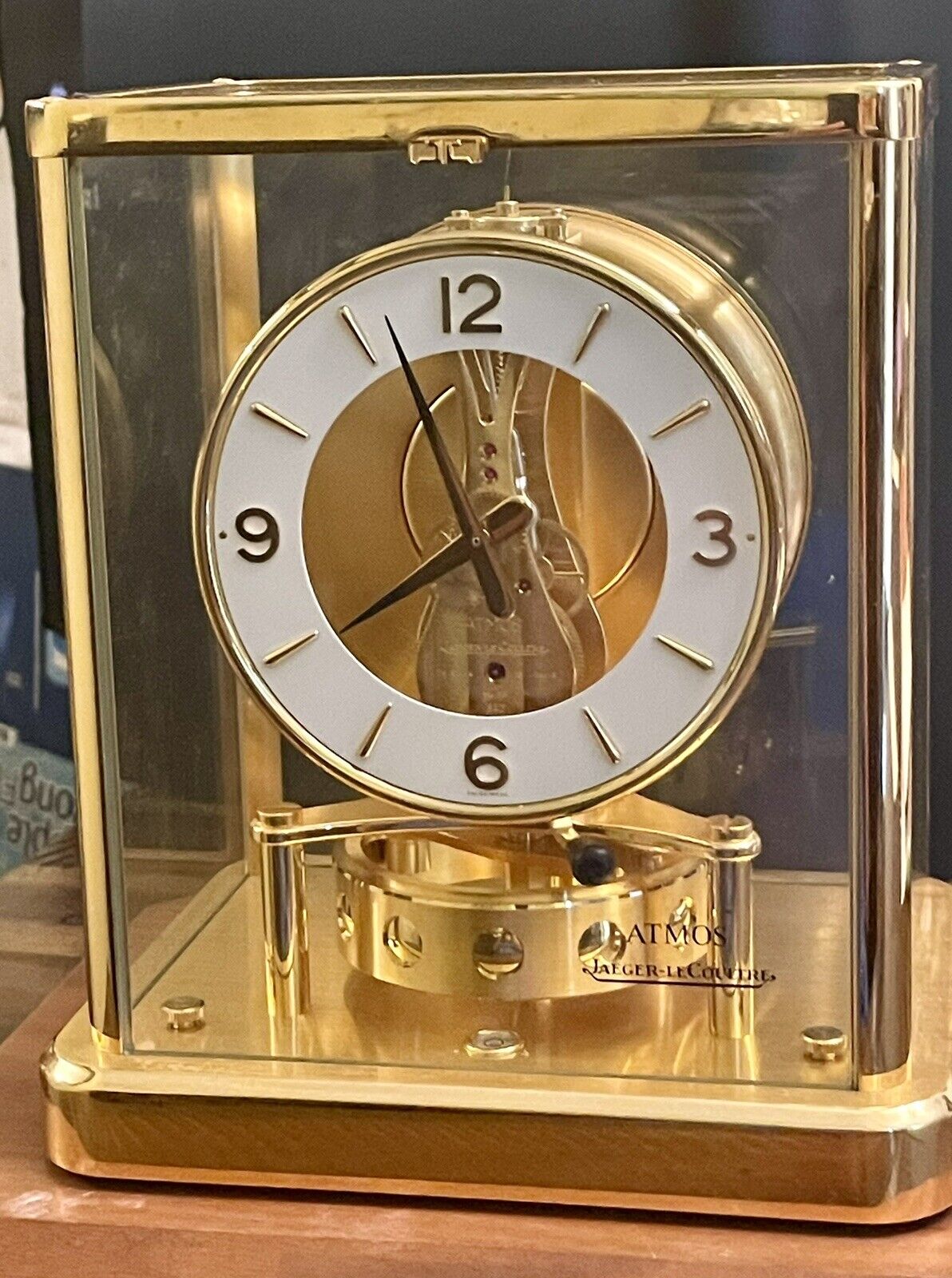 Jaeger-LeCoultre Atmos Caliber 540 13 Jewel Gold Plated Clock #671523