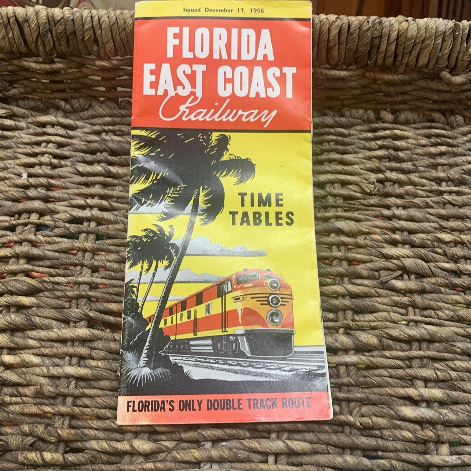 1958 Florida East Coast Railway Map