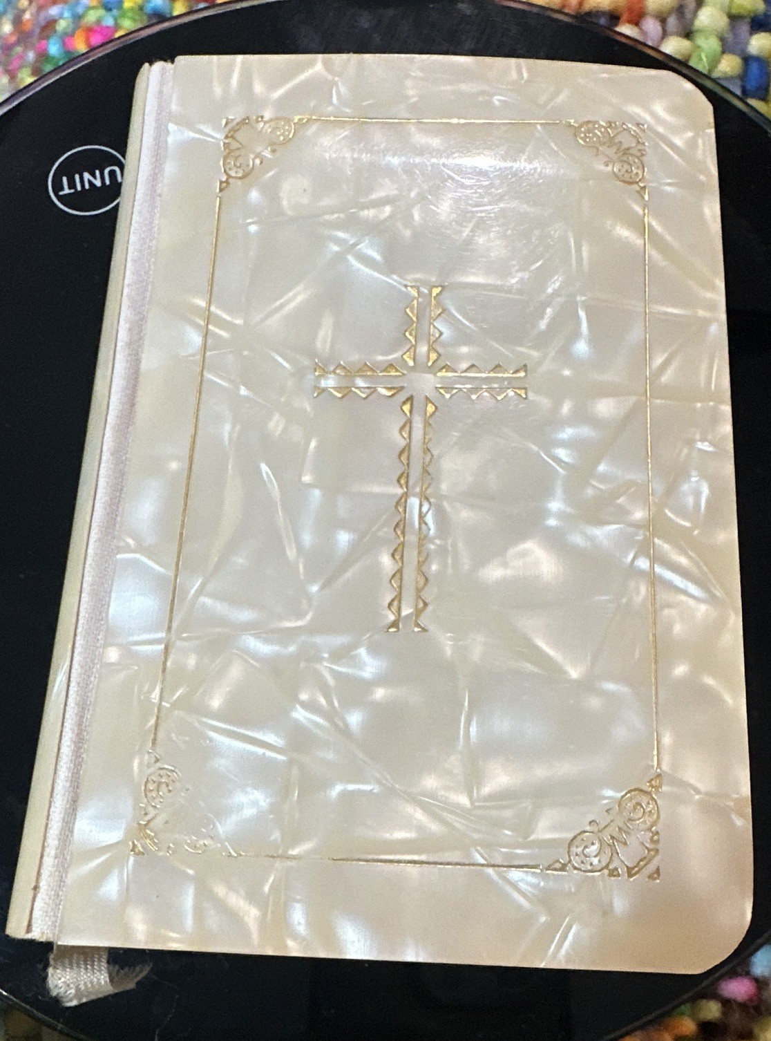 Vintage 1956 Catholic Missal My Bridal Book Pellegrini Mother of Pearl Art Gilt