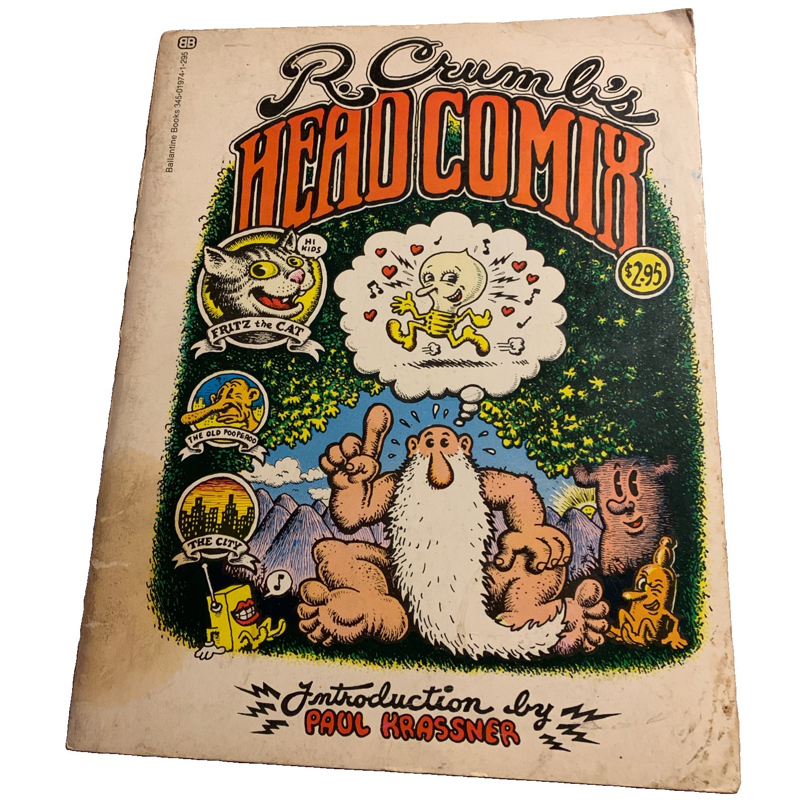 Vintage 70's R. Crumb's Head Comix Fritz the Cat 2nd Ballantine Printing 1972