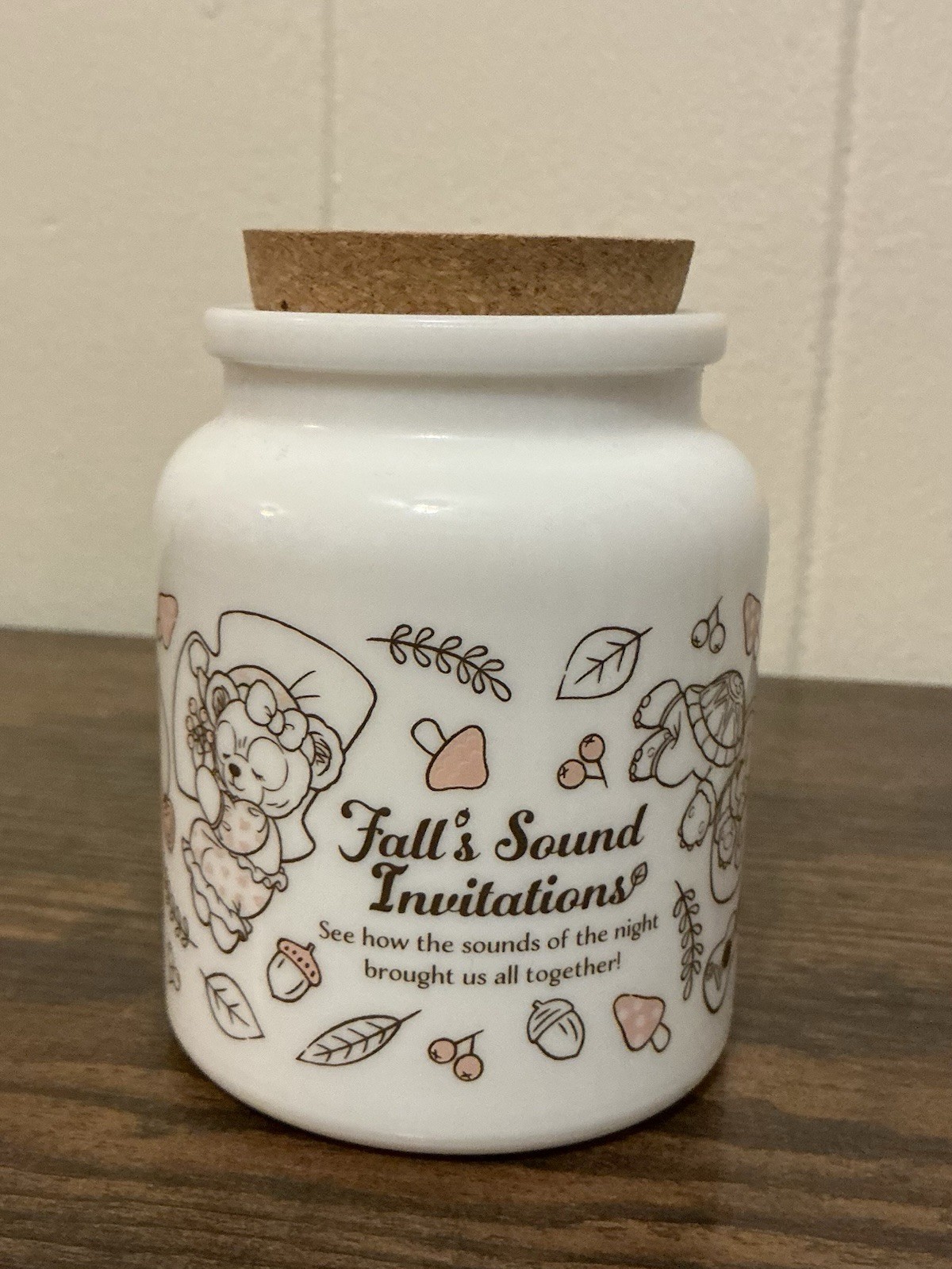 Tokyo DisneySea Duffy & Friends Fall's Sound Invitations 2024 Empty Glass Jar