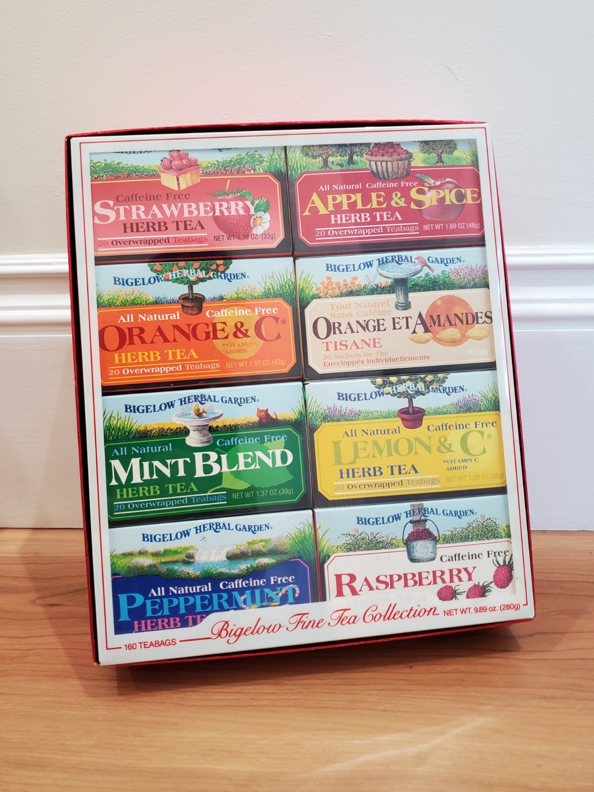 Vintage NOS Bigelow Herbal Garden Teas Teabags Sealed Box Package 1970s 1980s