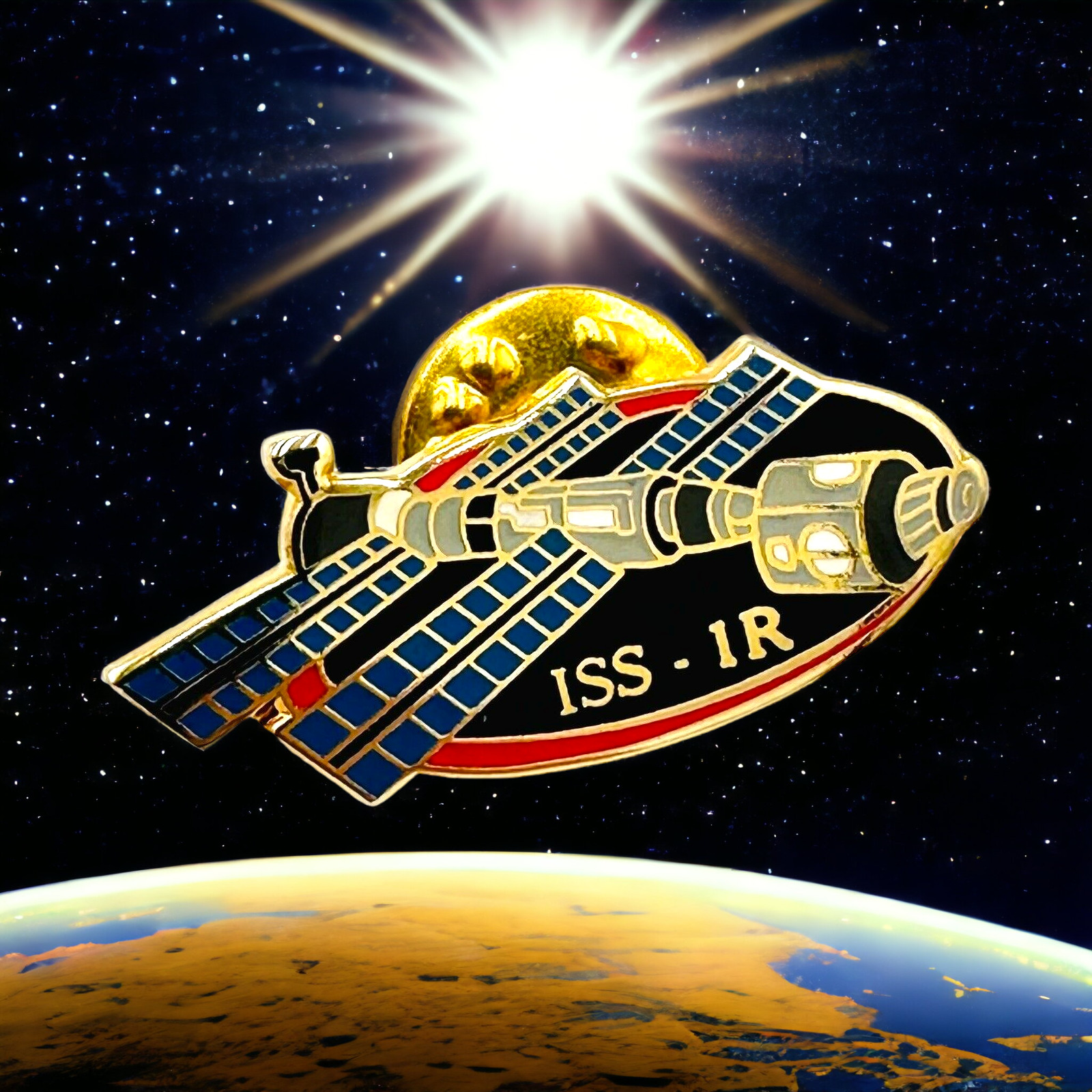 NASA Special Space Flight Awareness ISS-1R Enamel Label Pin