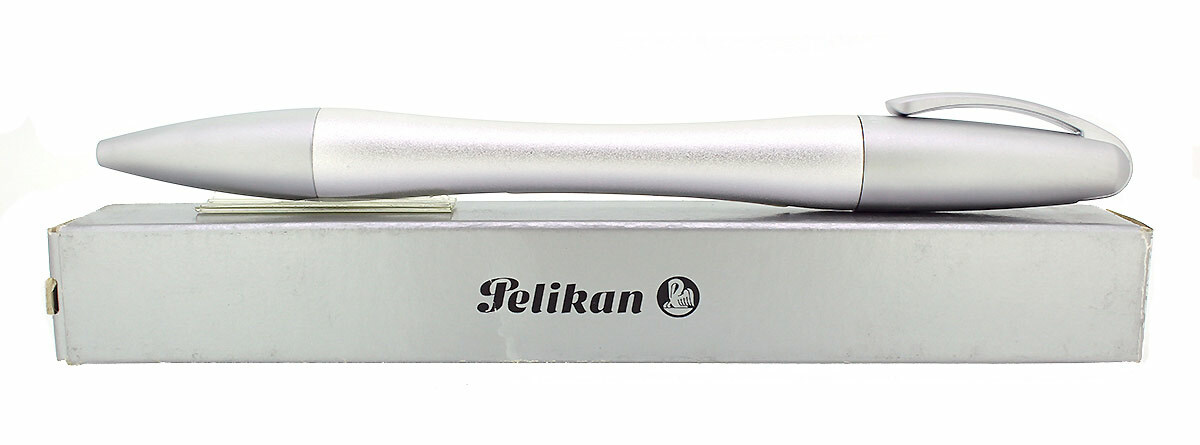 CIRCA 2007 NEW IN BOX PELIKAN K73 BELLE MATTE ALUMINUM BALLPOINT PEN