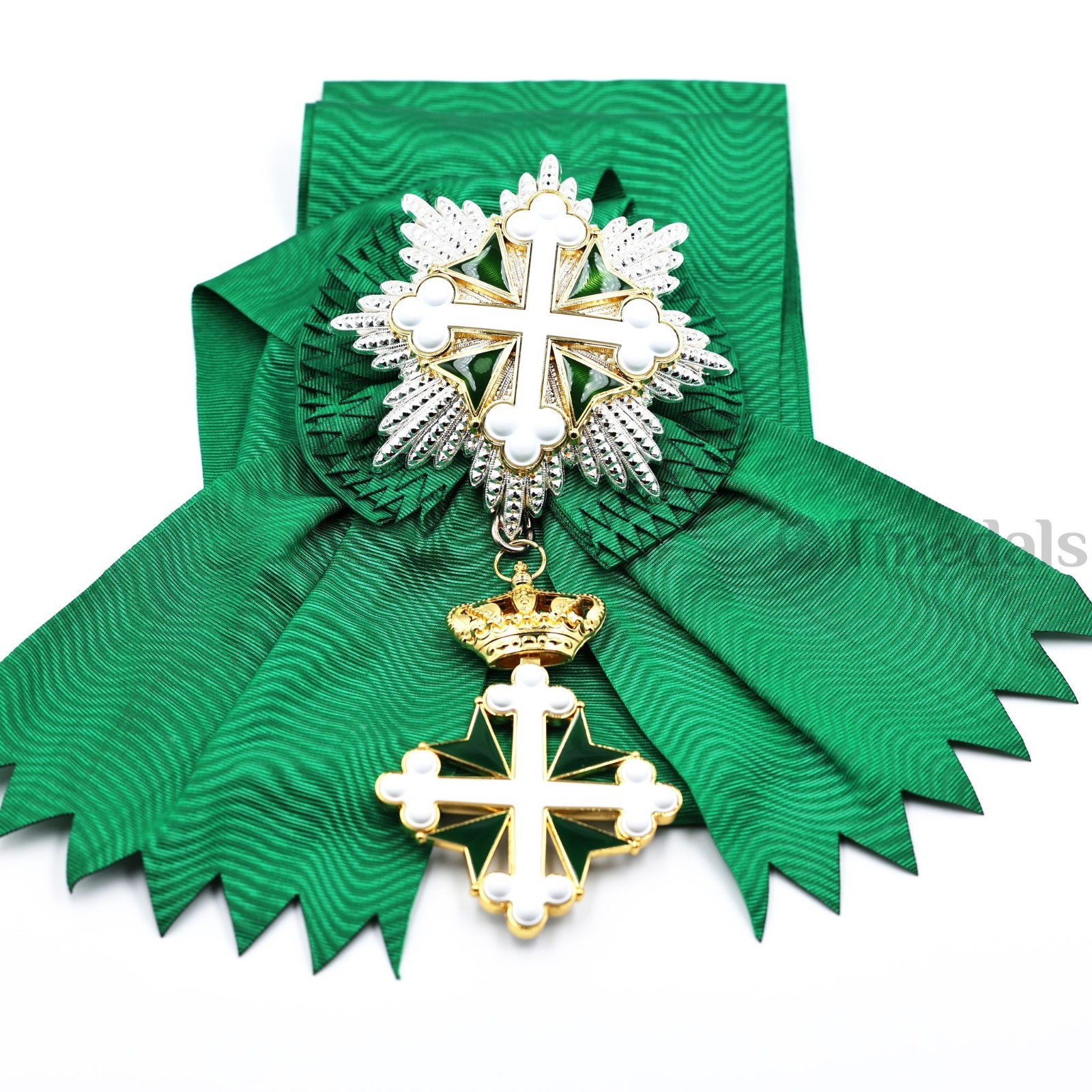 Italy Order of St Maurice & St Lazarus Grand Cross Sash Badge & Star Repro
