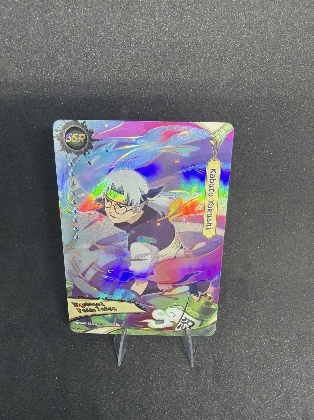 MAYOU Naruto Kabuto Yakushi Mystical Palm Jutsu NRS-A03-SSR 0041 Holo 2002