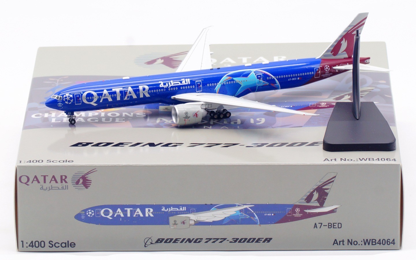 Qatar Airways / Boeing 777-300ER / A7-BED / WB4064 / 1:400