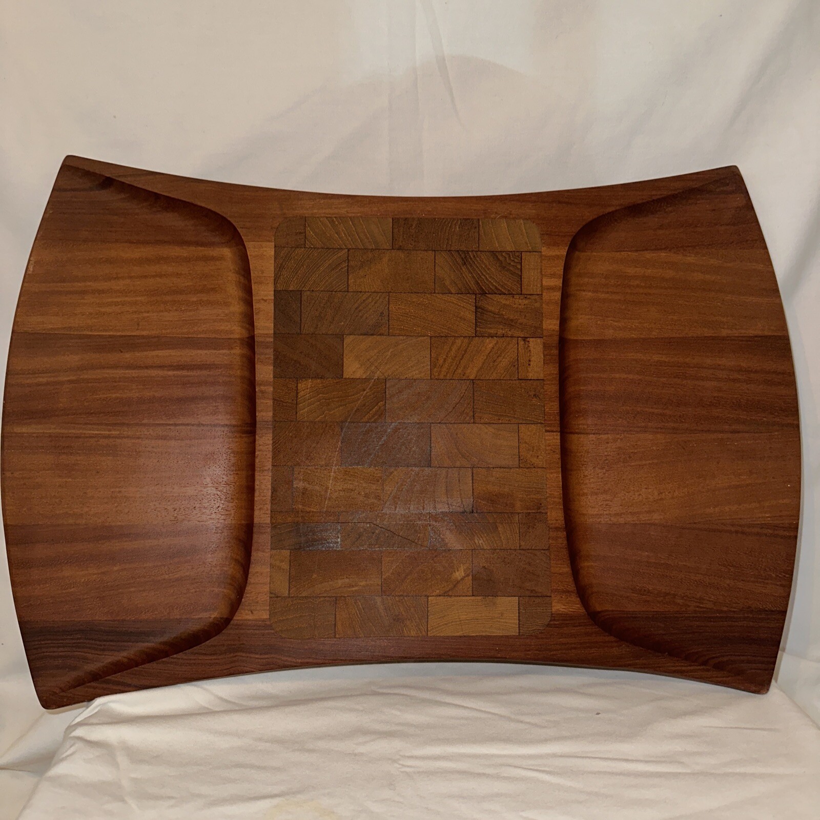 DANSK PAO ROSA  Cheese Board Tray Jens Quistgaard Rare Woods Collection 17x12