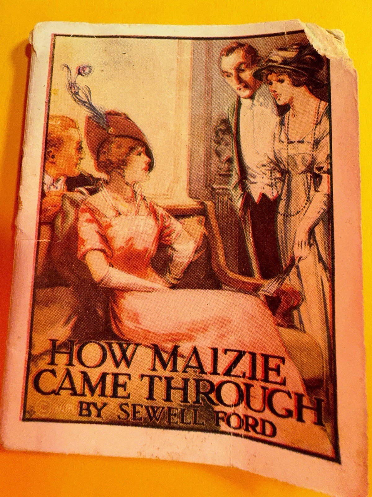 How Maizie Came Through       Cigarette Advertising Booklet        1914