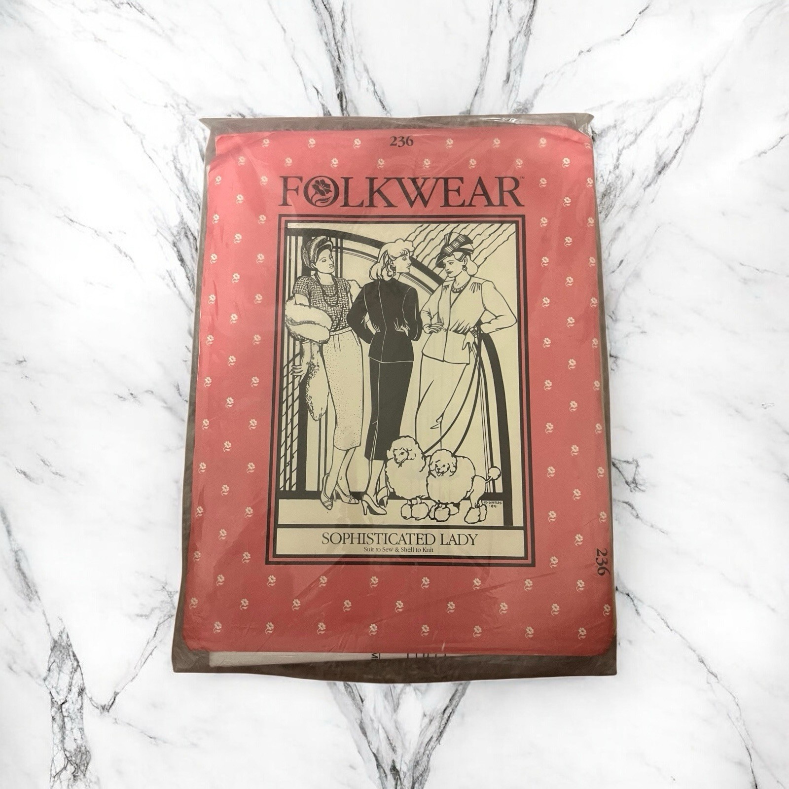 Vintage Folkwear Pattern Sophisticated Lady #236 Used but Uncut