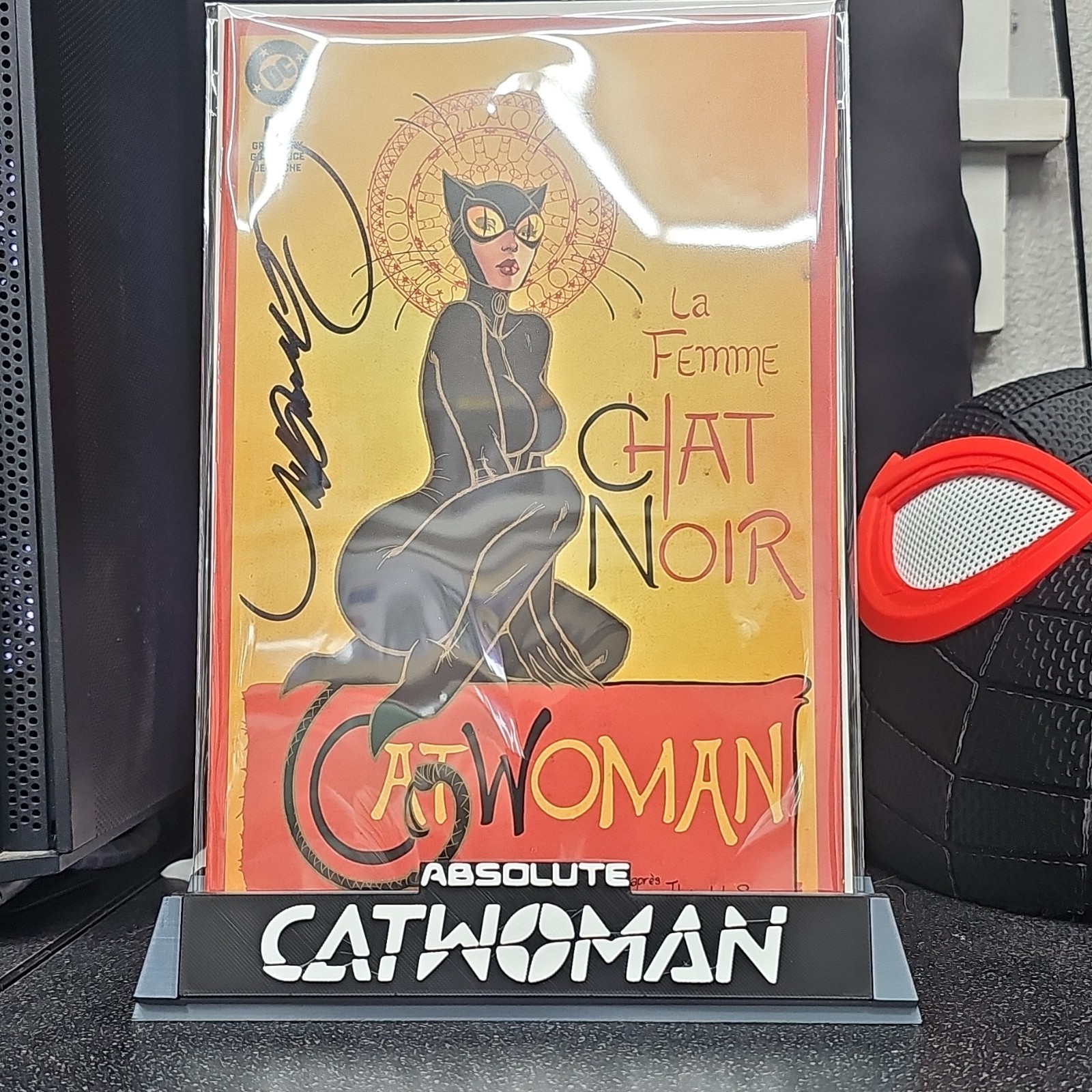 DC  Catwoman #88 La Femme Chat Noir Signed  J. Scott Campbell ,Ship Same Day