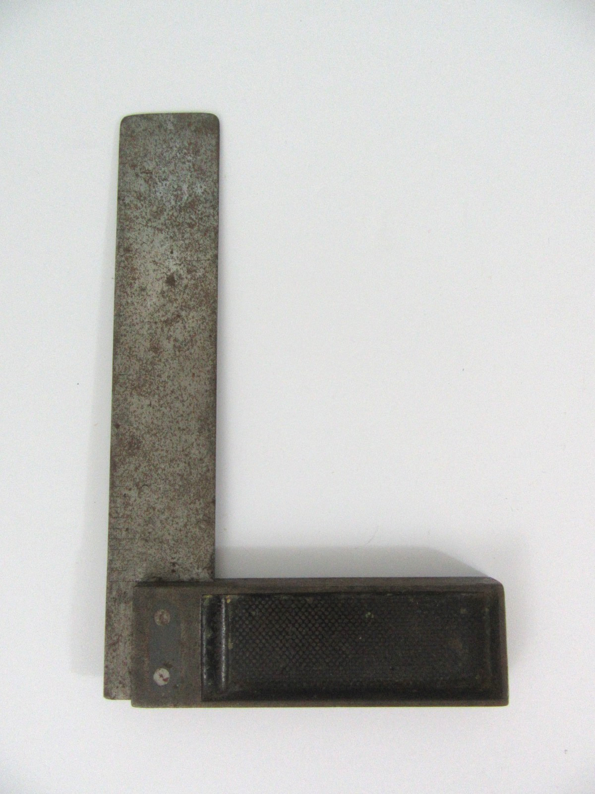 Vintage Tool - Rule & Level All Metal 6 inch Try Square Unbranded