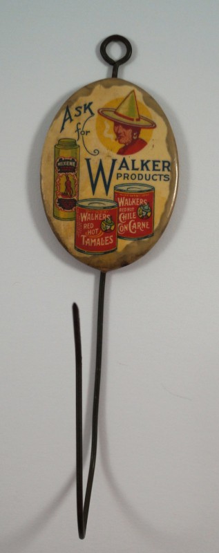 ANTIQUE CELLULOID ADVERTISING BILL RECEIPT HOOK WALKER TAMALES COUNTRY STORE
