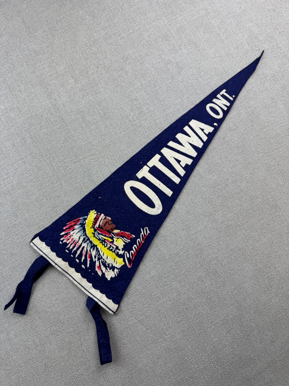 Vintage Ottawa Ontario Canada Purple Pennant Felt 20\