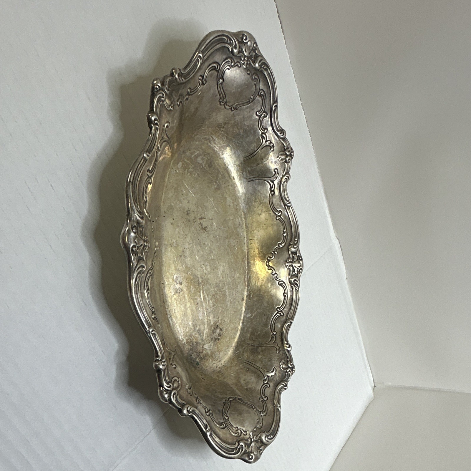 Vintage Gorham Chantilly Duchess Silverplate Bread Tray Platter YC1311 Ornate