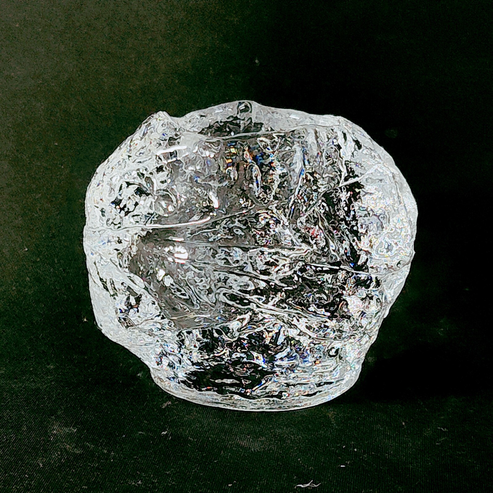 KOSTA BODA SNOWBALL MEDIUM VOTIVE CANDLE HOLDER, 3\