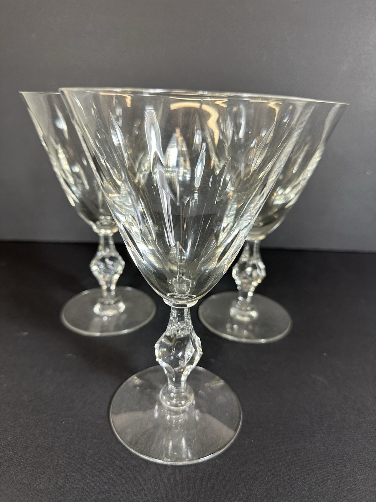Tiffin Francisan Theme Water Goblets  ~6.75\