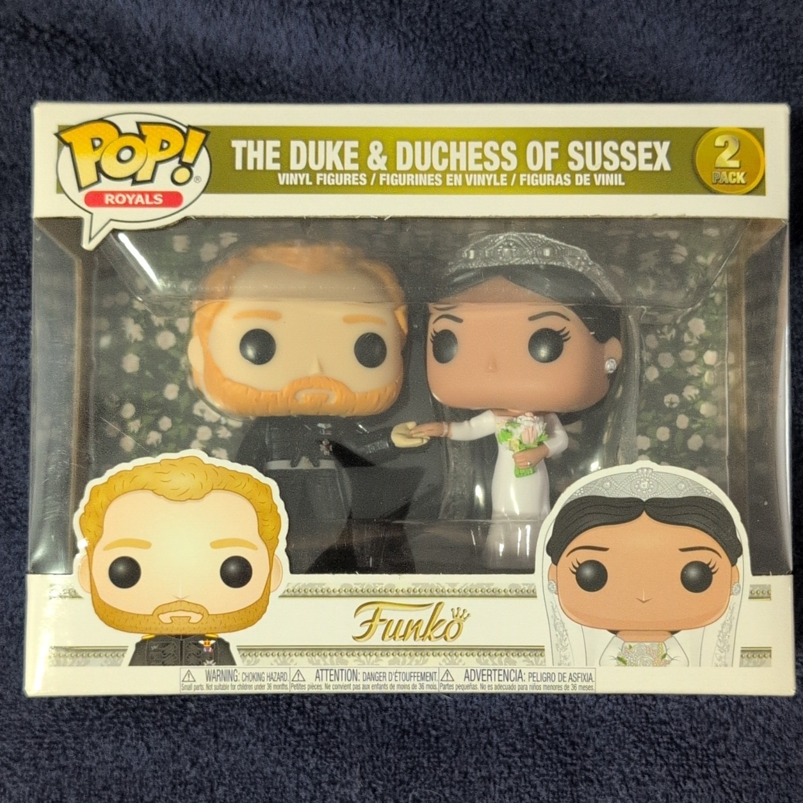 Funko Pop Royals Duke & Duchess of Sussex 2-Pack Vinyl Figures
