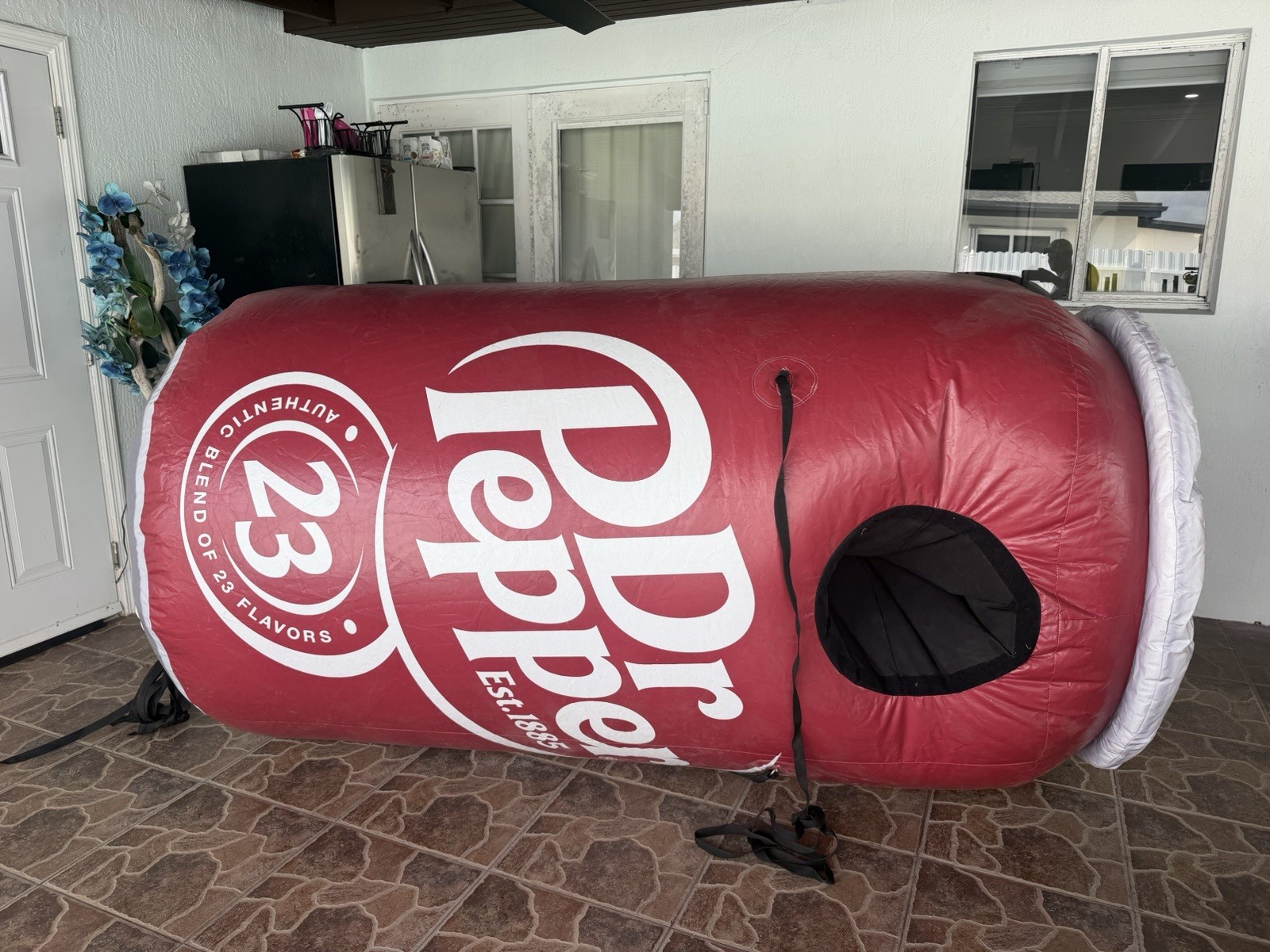 Rare  promotional large inflatable Dr Pepper can, Close to 7 Feet Tall