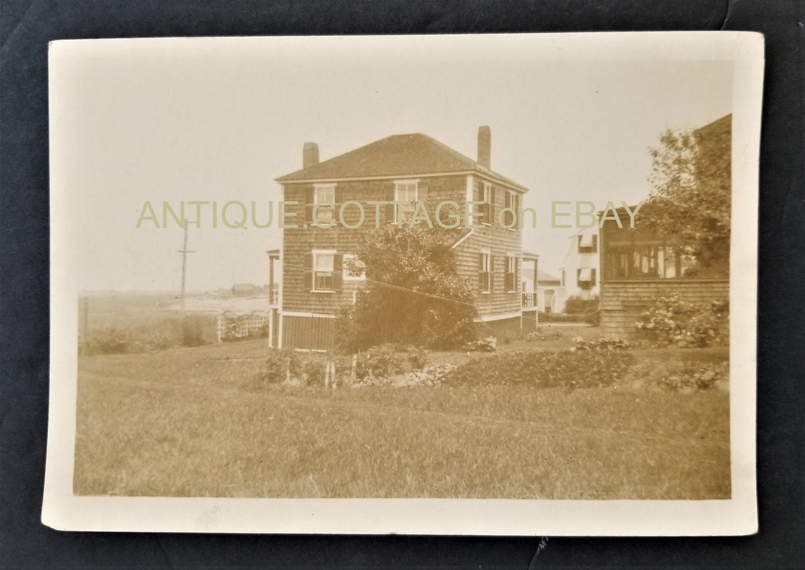1924 antique PHOTOGRAPH 3rd cliff scituate ma BR?? COTTAGE mrs Wilde