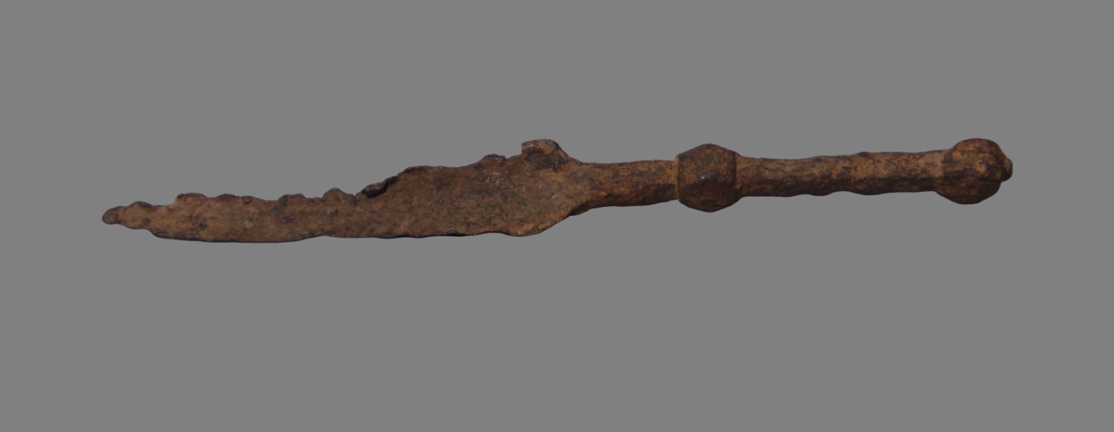 Real Rare Tibet 14th Century Old Antique Buddhist Iron Phurba - poor condition