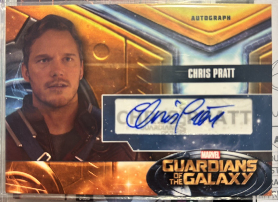 2014 upper deck Guardians of the Galaxy Chris Pratt Autograph