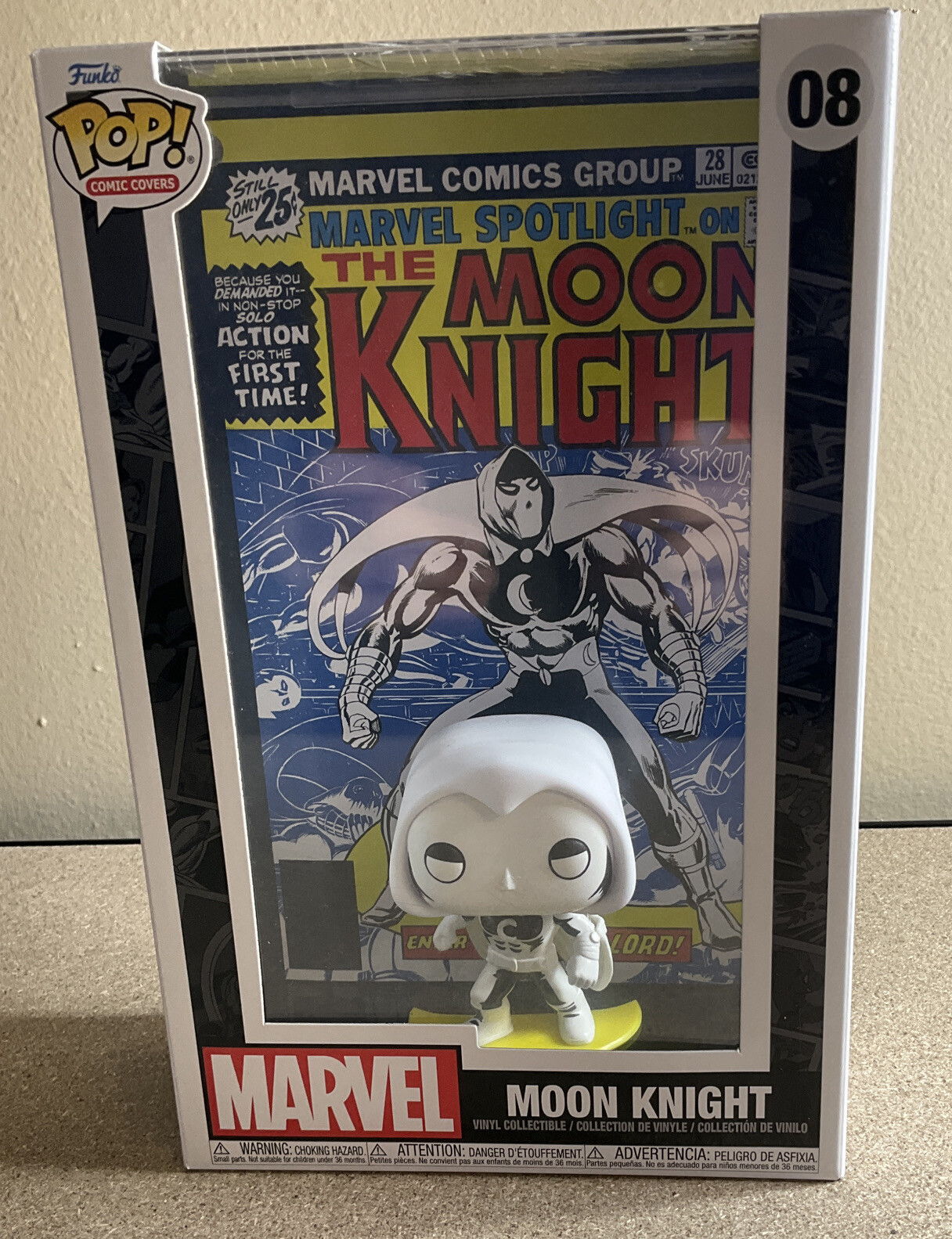 Funko Pop Comic Cover: Marvel - Moon Knight Vinyl Figure Funko Pop Comic Cover: Marvel - Moon Knight Vinyl Figure
