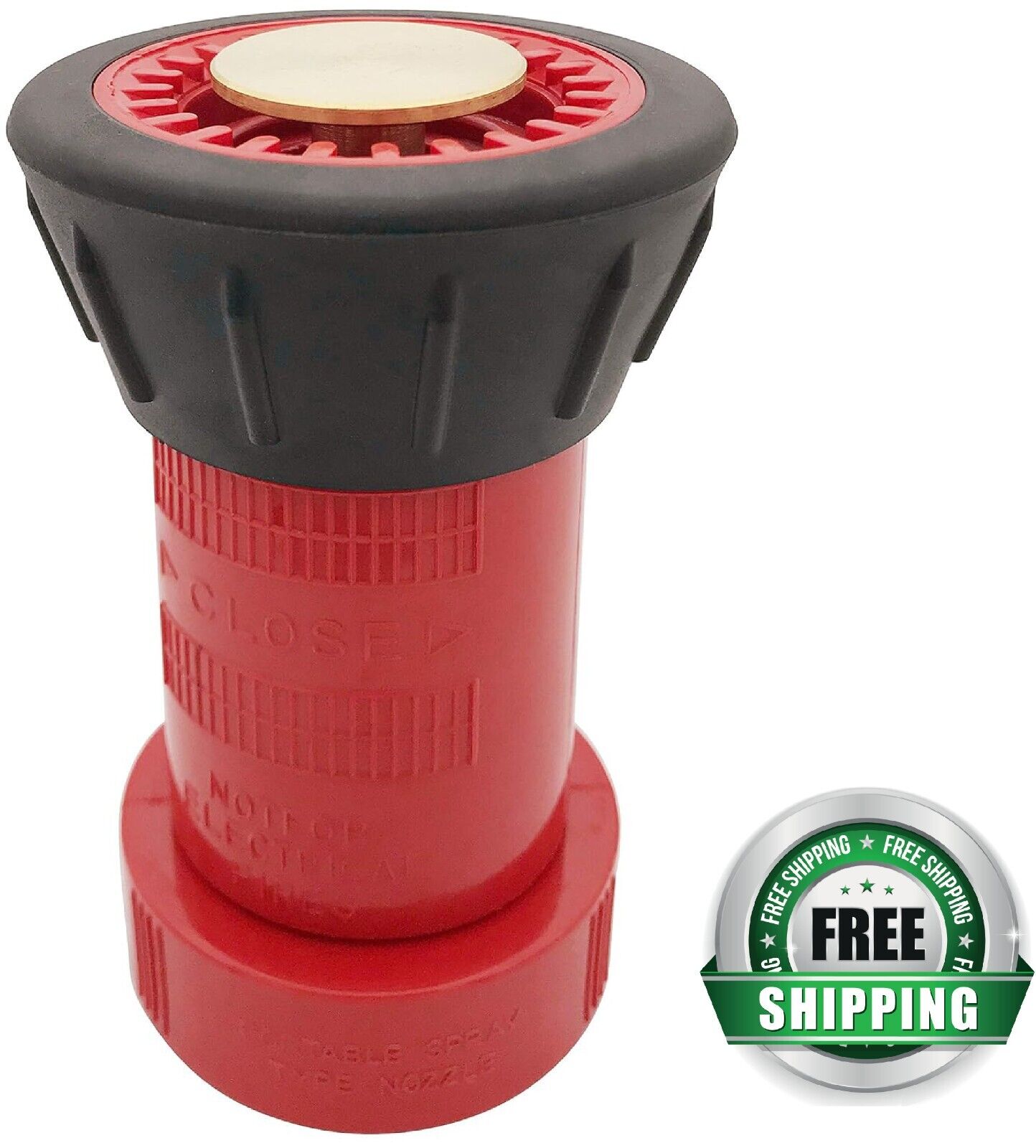 RosyOcean Fire Hose Nozzle 1-1/2 Inch NST / NH Thermoplastic Fire Equipment NEW