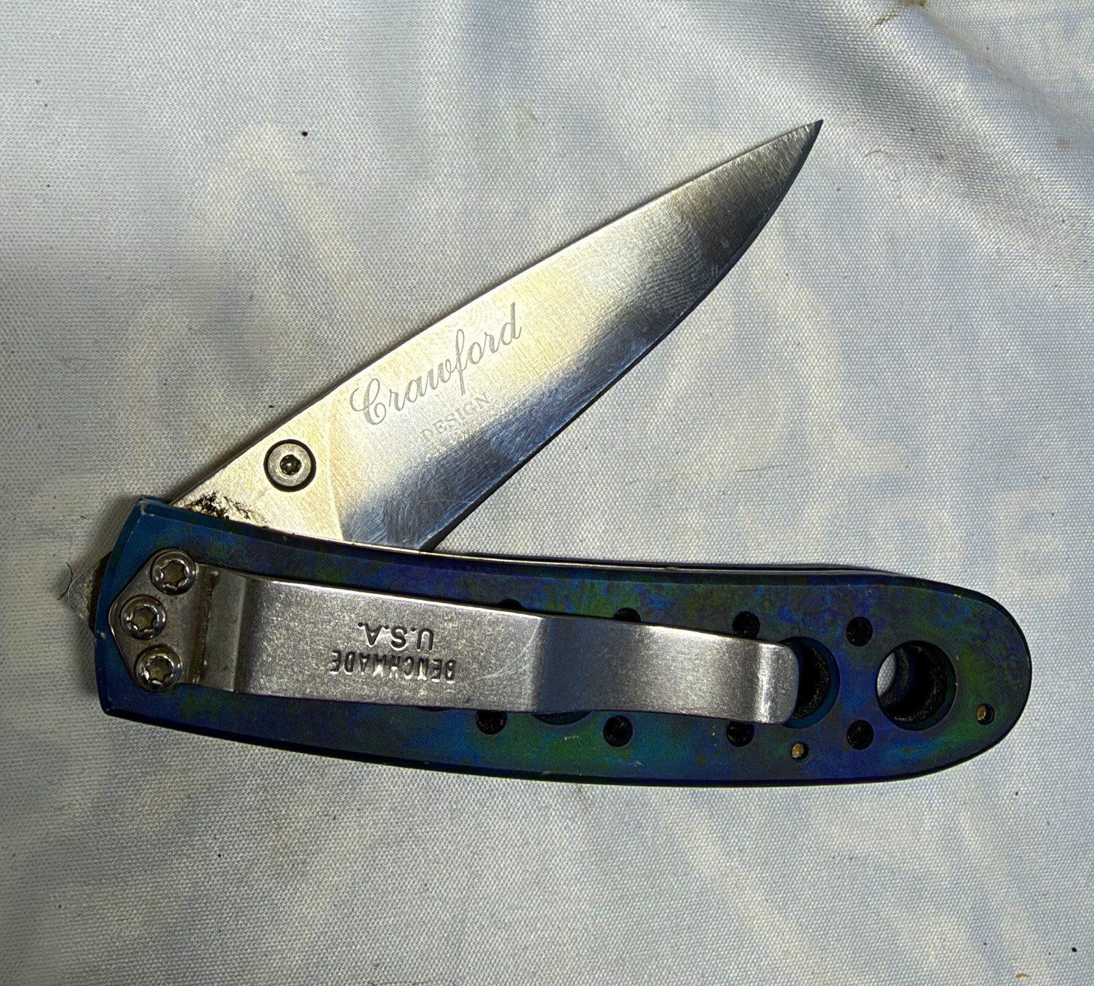 Benchmade 625 Crawford Leopard vintage Benchmade circa early-to-mid 1990s 