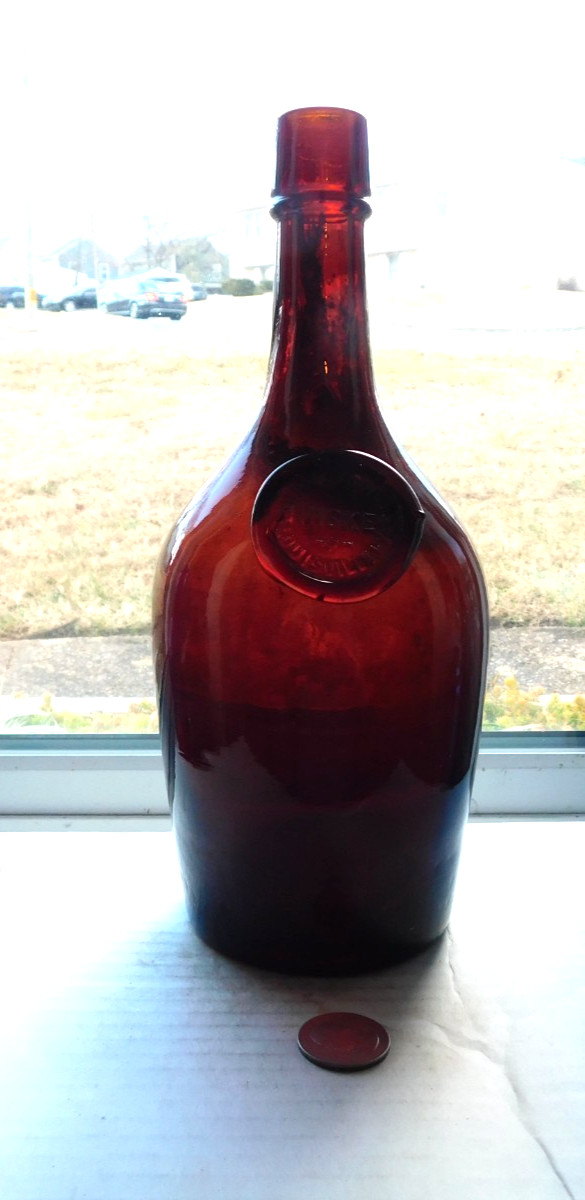 STUNNING SEAL BOTTLE, SEAL EMBOSSED, PAUL JONES WHISKEY, LOUISVILLE, KY