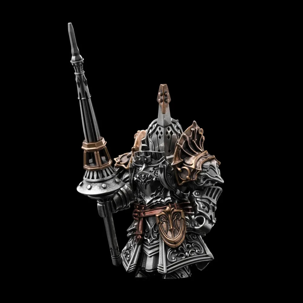 Bastion Knight Figurine, Magnetic Action Figure, Metal Toy for Adults
