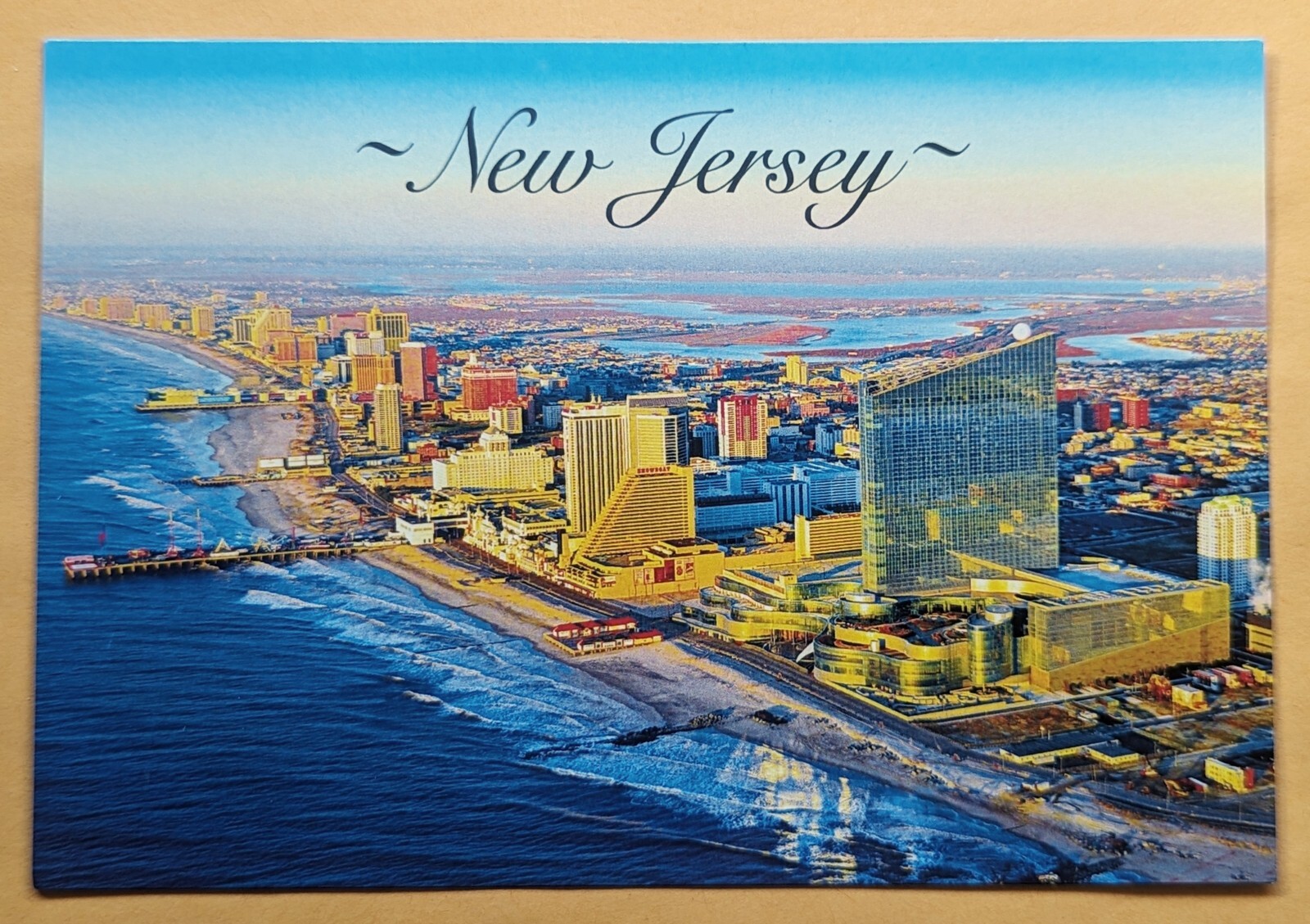 Postcard NJ: Greetings from New Jersey.