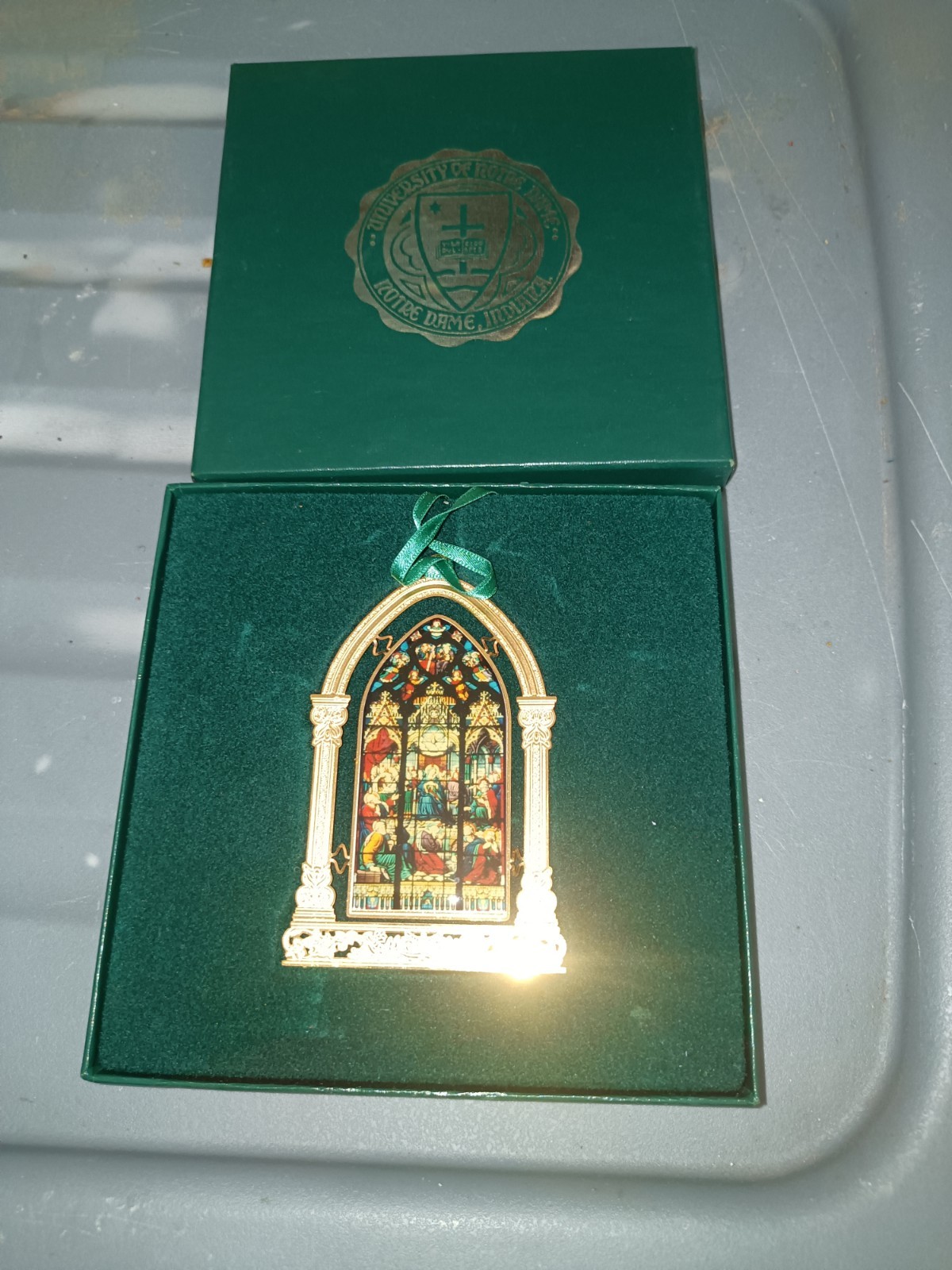 University of Notre Dame Annual Christmas Ornament 2001 Our Lady at Pentecost
