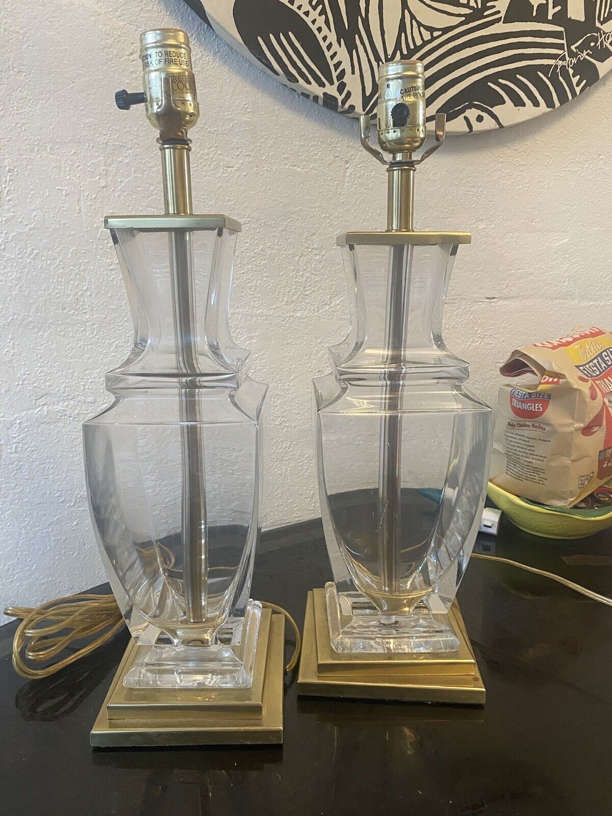 frederick cooper lamp pair vintage