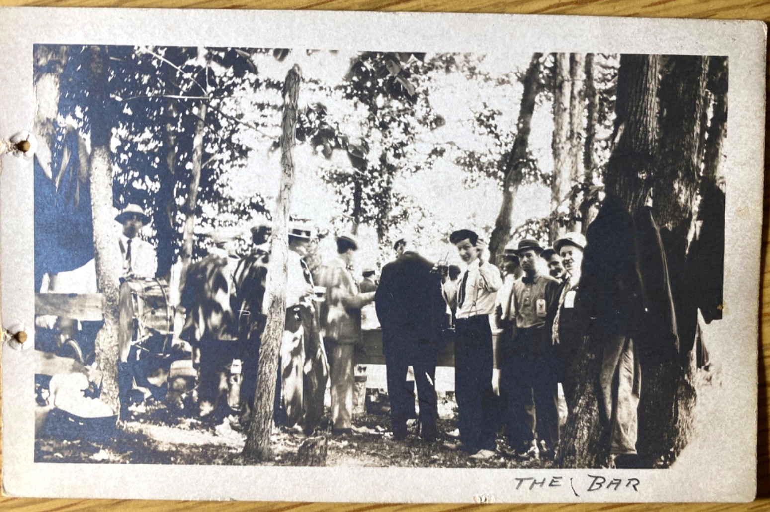 1912 RPPC BPOE Elks Gathering Antique Real Photo Postcard The Bar Alcohol Drinks