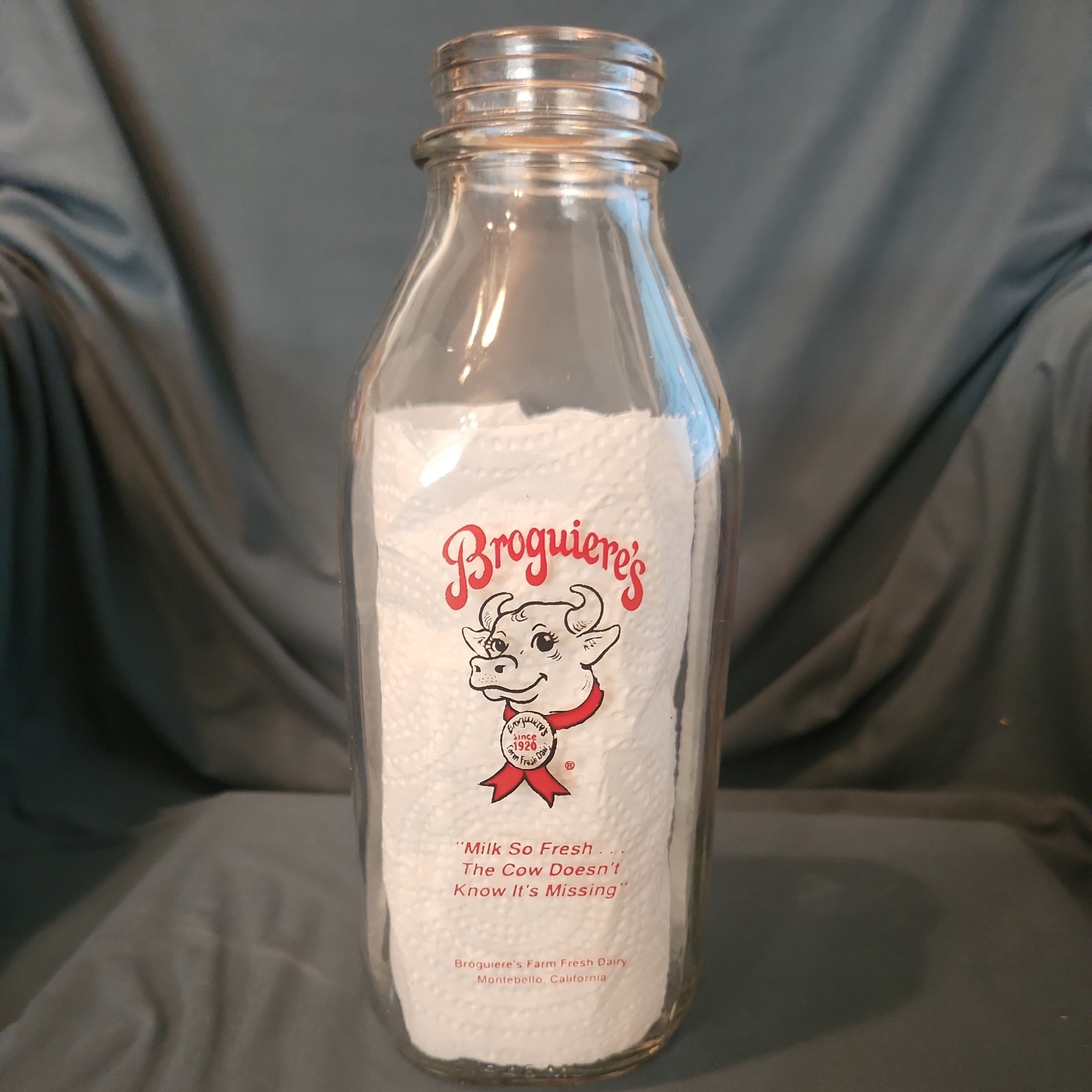 Broguiere\'s Milk Glass Bottle; Mark McGwire 500th Home run; Montebello CA
