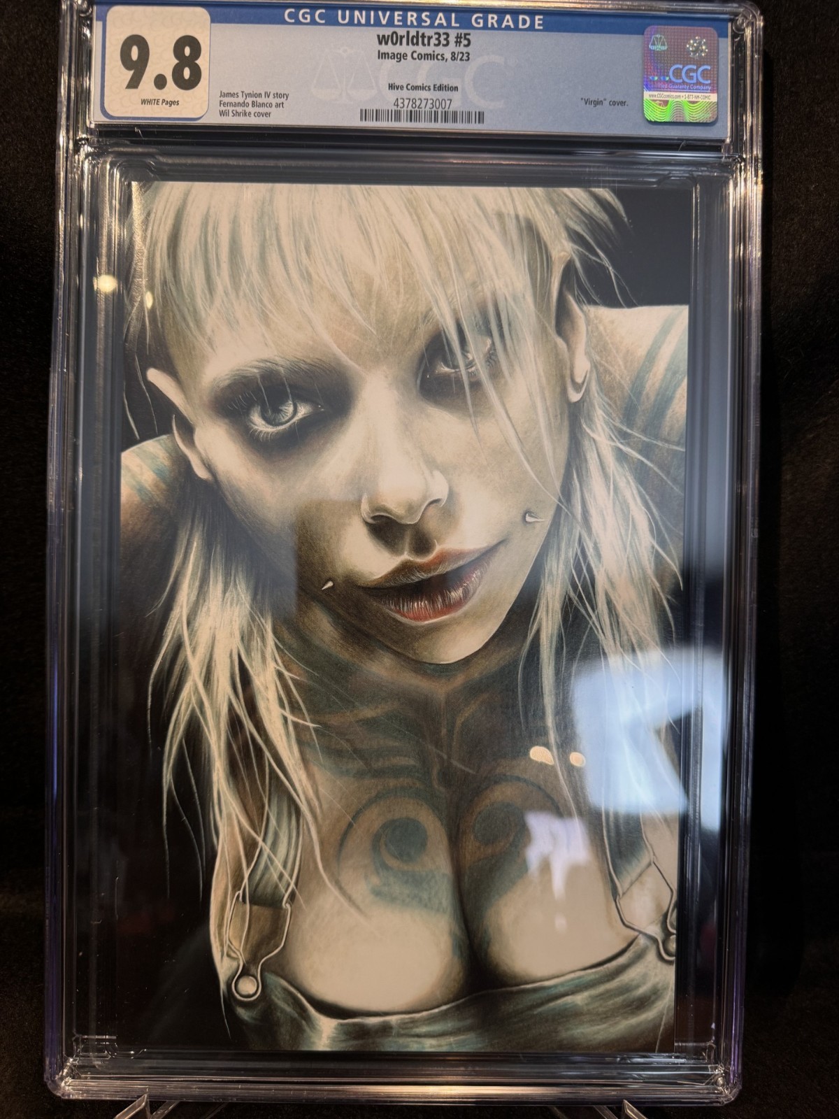 w0rldtr33 #5 CGC 9.8 Hive Comics Edition Wil Shrike Virgin Cover Image 2023