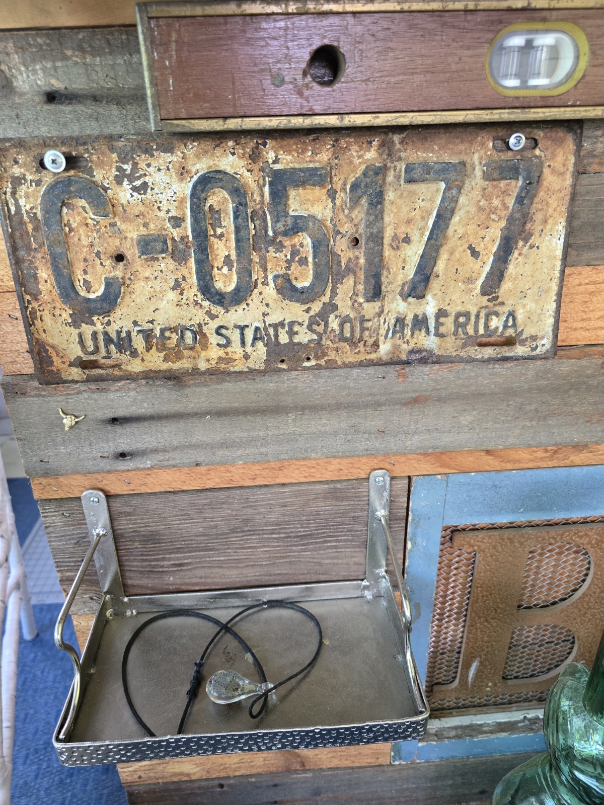 1948  US FORCES in GERMANY License Plate Tag MILITARY