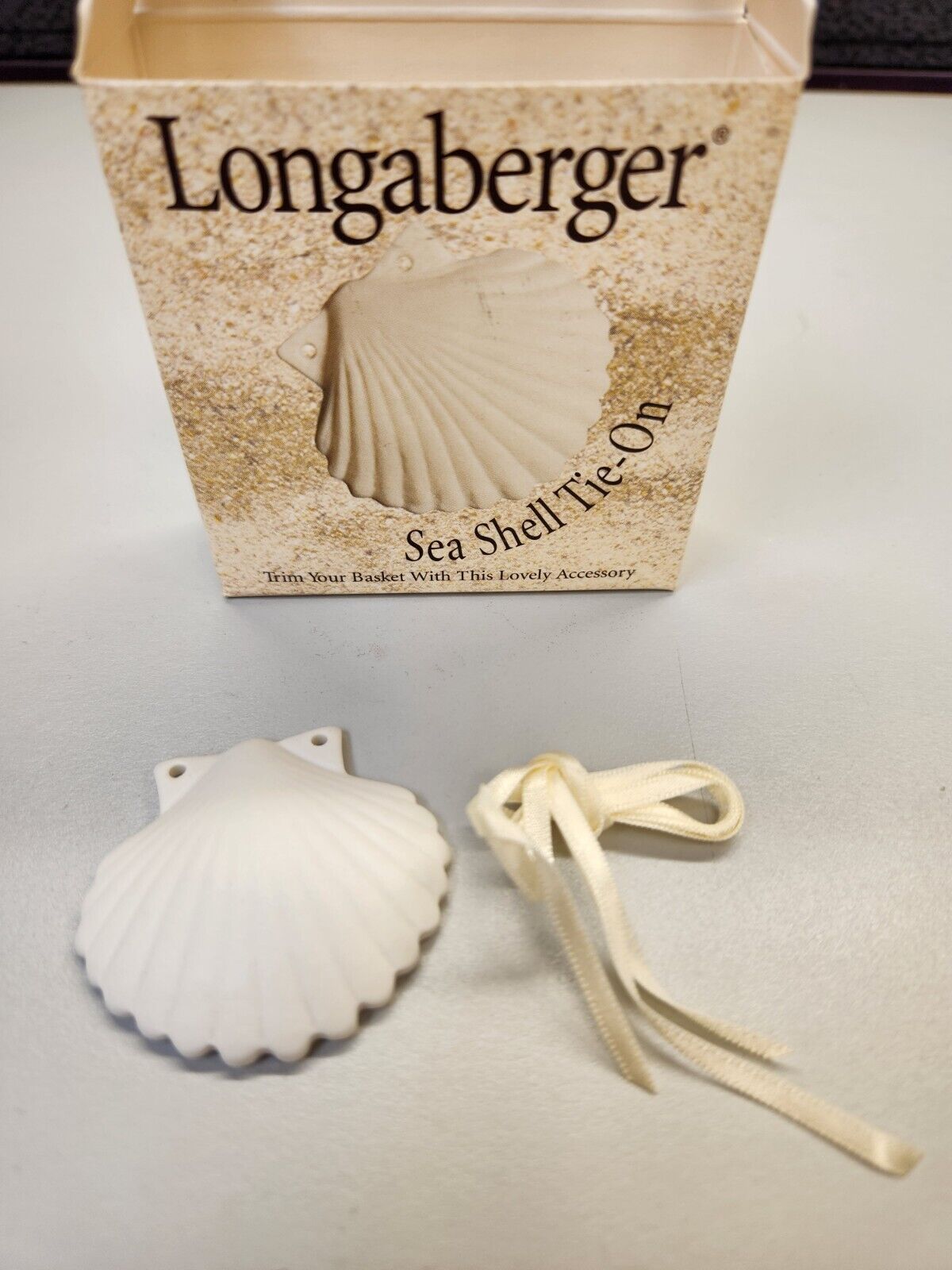 Longaberger Sea Shell Basket Tie On - #36561 - NIB