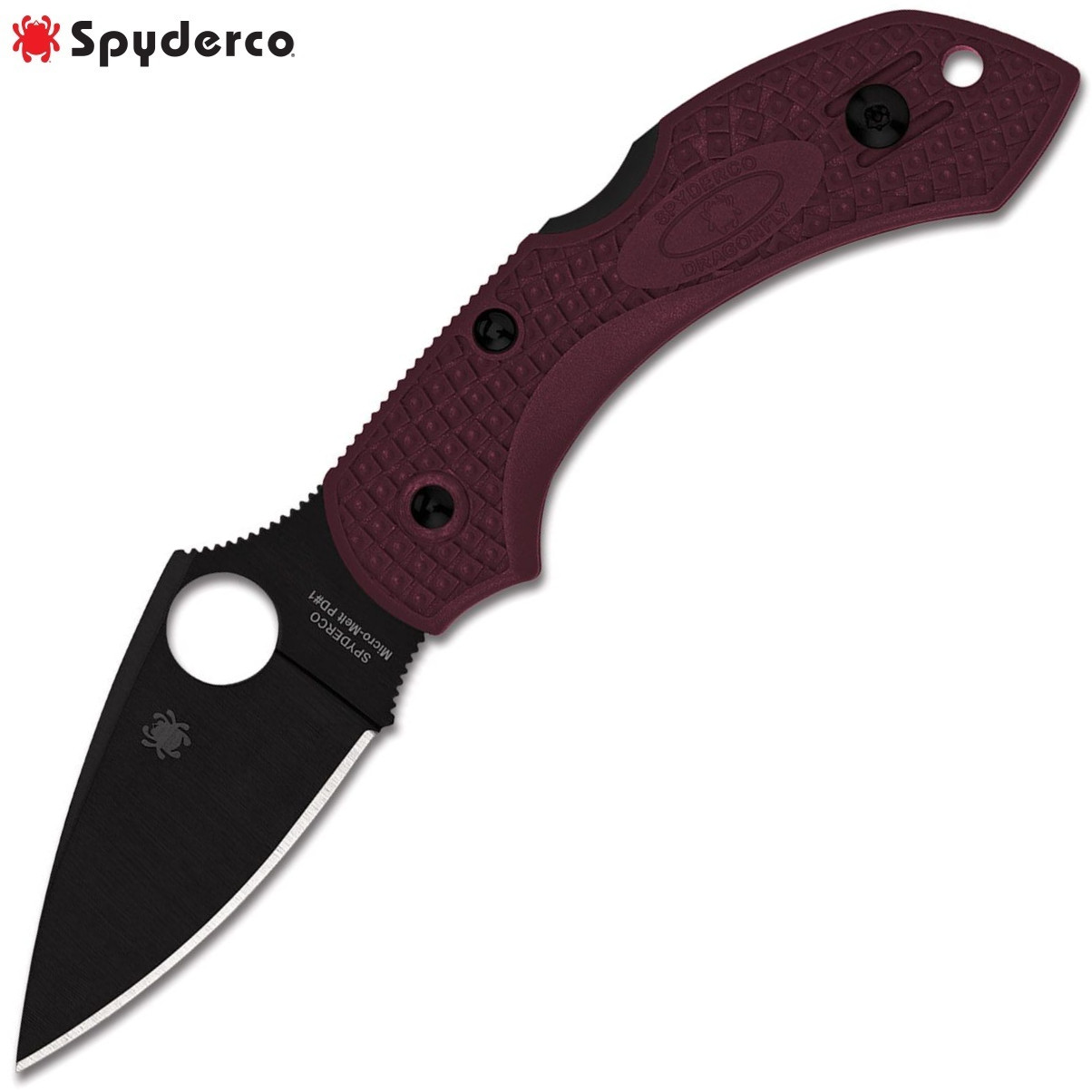 Spyderco Dragonfly 2 SPRINT RUN Micro-Melt PD#1 Blade Burgundy FRN C28BGBKP2 Spyderco Dragonfly 2 SPRINT RUN Micro-Melt PD#1 Blade Burgundy FRN C28BGBKP2