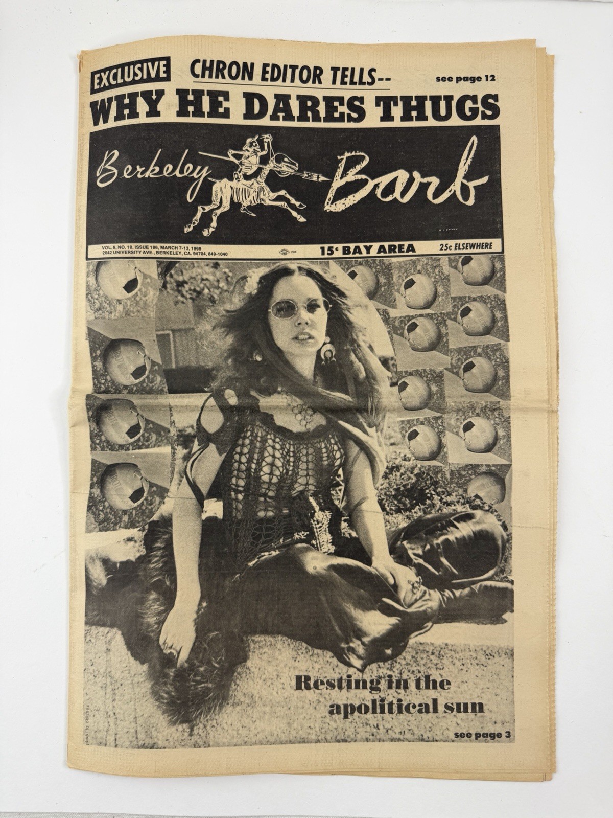 Berkeley Barb Newspaper March 7-13 1969 Vol 8 No 10 Issue 186 Berkeley Barb Newspaper March 7-13 1969 Vol 8 No 10 Issue 186
