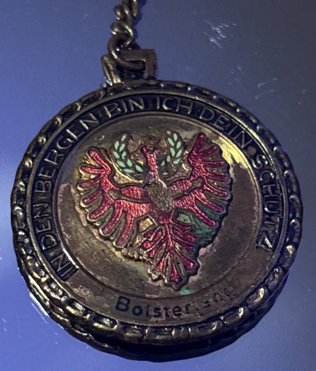 RARE Vintage Austrian or German Protective Mountain and Ski Medallion