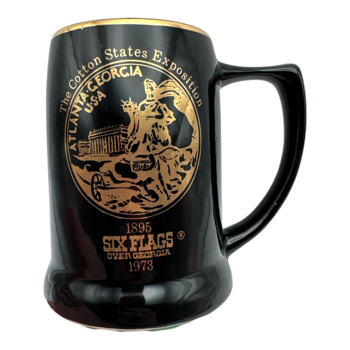 Six Flags Over Georgia 1973 Opening Cotton Exchange Exposition Collectible Stein